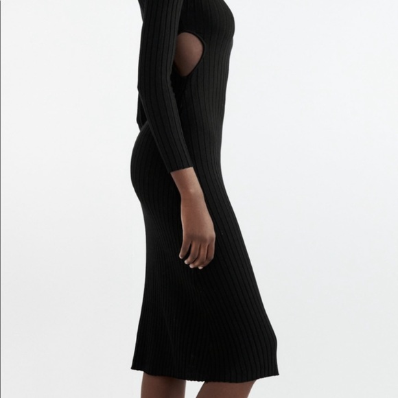 ZARA CUT OUT RIB DRESS - Picture 3 of 6